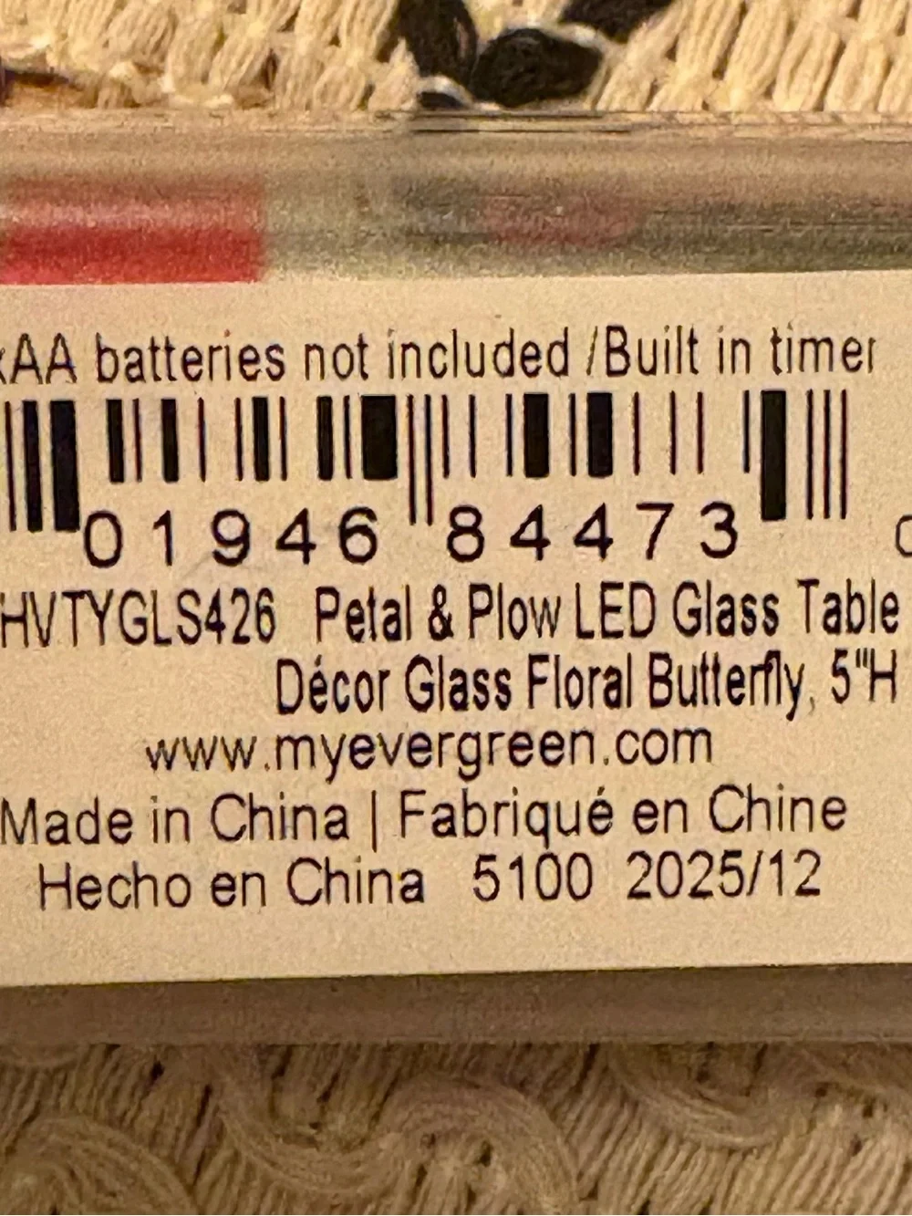 Floral Glass Luminary Deoor